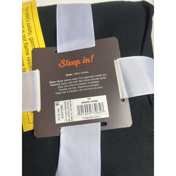 Kids' Size 6 Halloween Skeleton Snug Fit Pajama Set - Black - Shirt & Pants - Picture 4 of 5